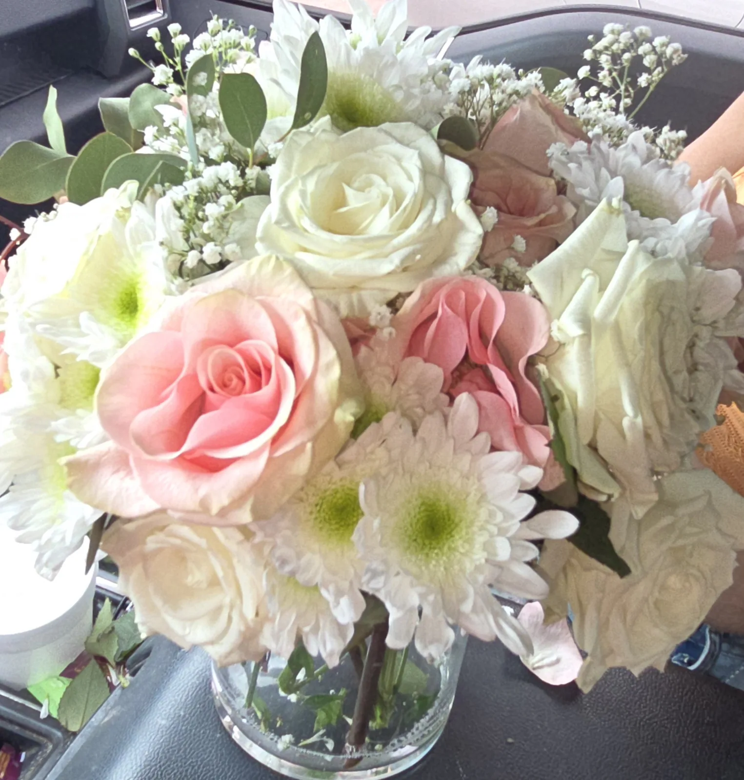 Get-Well Flower Delivery Houston | Pink Rose Arrangement | Lola in Bloom Soft pink and white rose arrangement for get-well delivery in Houston — Lola in Bloom florist